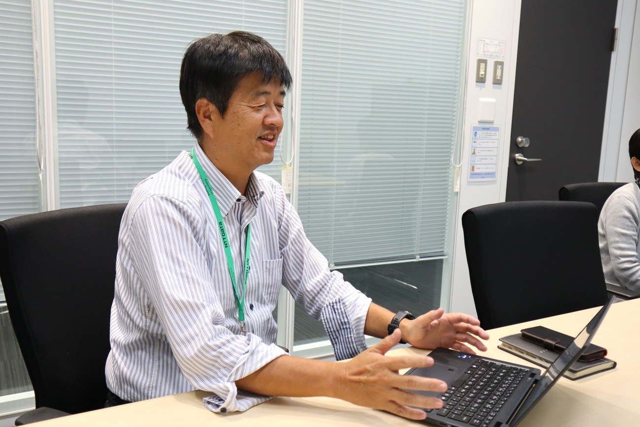 株式会社NTTデータCCS 福田様の公開インタビュー写真